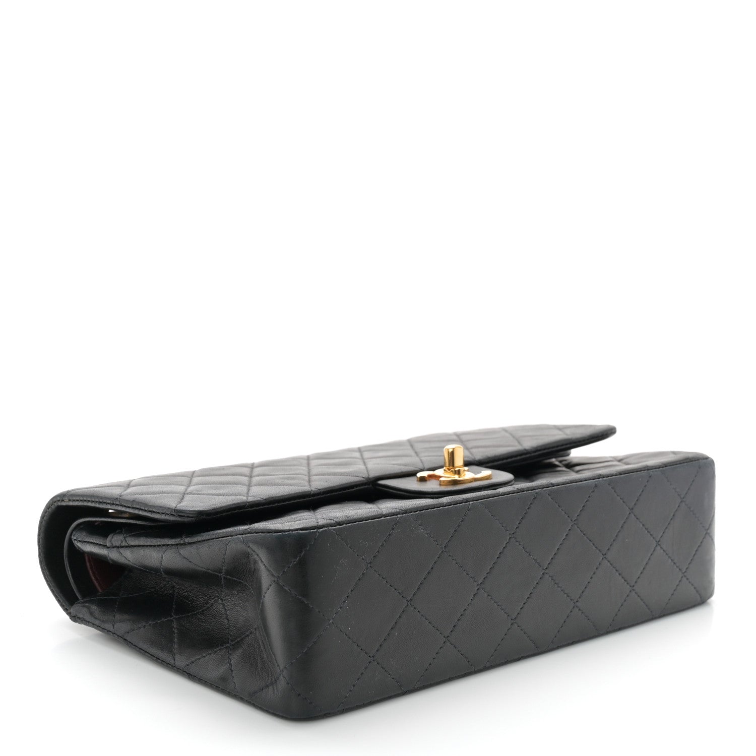 Chanel Lambskin Quilted Medium Double Flap Black 4 of 10