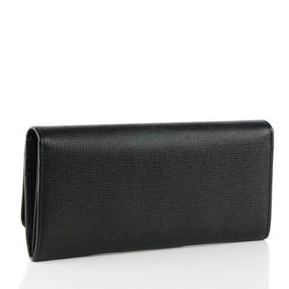 Fendi Vitello Elite Continental Wallet Black 3 of 8