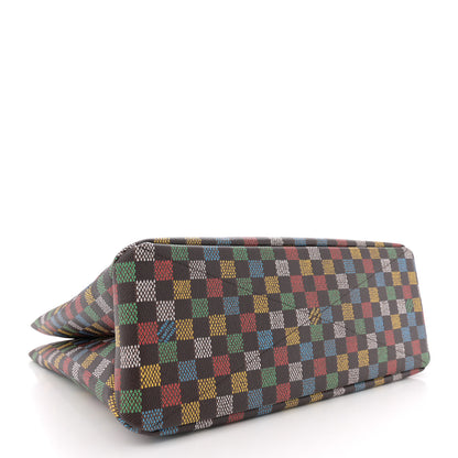 Louis Vuitton Vers Damier Ebene Shopper Bag MM Multicolor 4 of 9