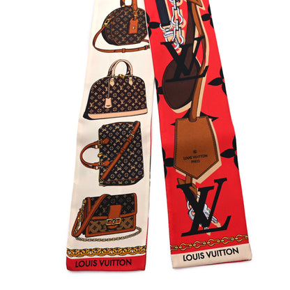 Louis Vuitton Silk Monogram Tribute To Bandeau Red 2 of 4
