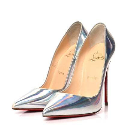 Christian Louboutin Specchio Laser So Kate 120 Pumps 36.5 Silver 3 of 10