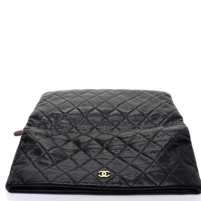 Chanel Caviar Quilted CC Beauty Clutch Black 11 of 11