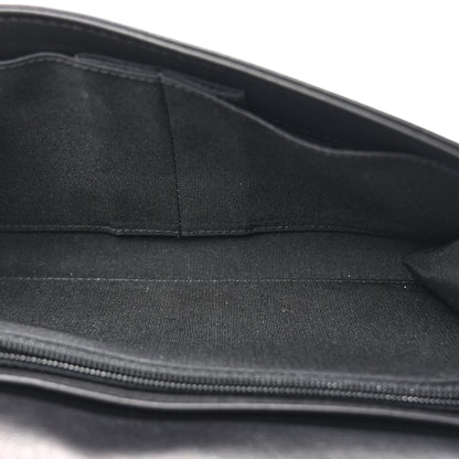 Chanel Metallic Goatskin Boy Wallet On Removable Chain WOC Black Silver 6 of 19