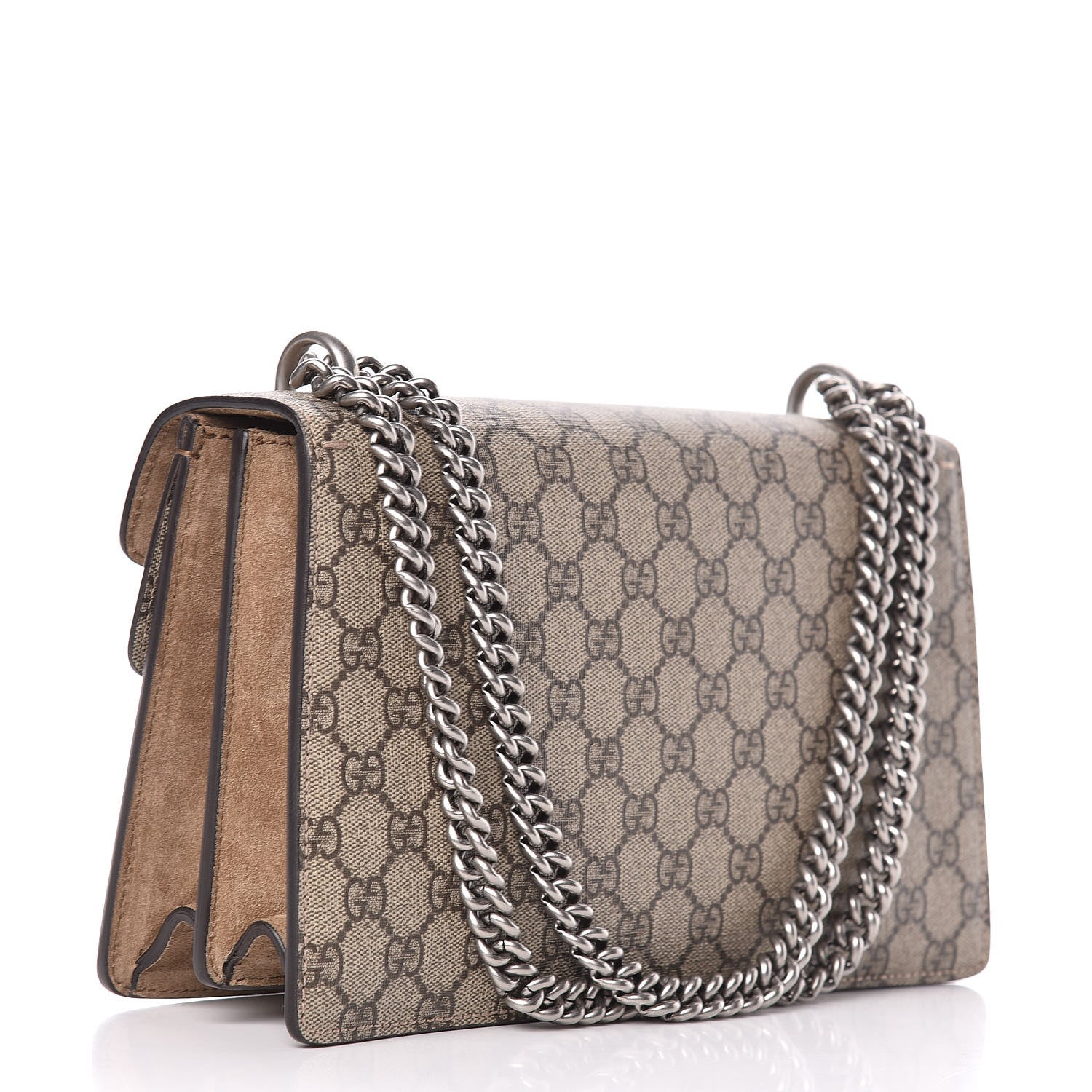 Gucci GG Supreme Monogram Small Dionysus Shoulder Bag Taupe 3 of 11
