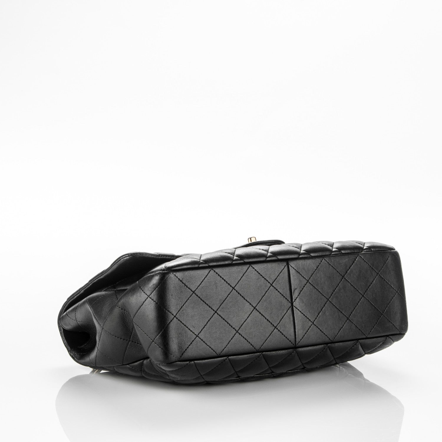Chanel Lambskin Quilted Jumbo Single Flap Black 4 of 12