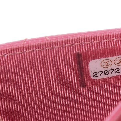 Chanel Iridescent Caviar Quilted Flap Card Holder Pink 6 of 10