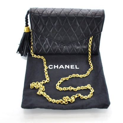 Chanel Lambskin Small Tassel Flap Black 3 of 9