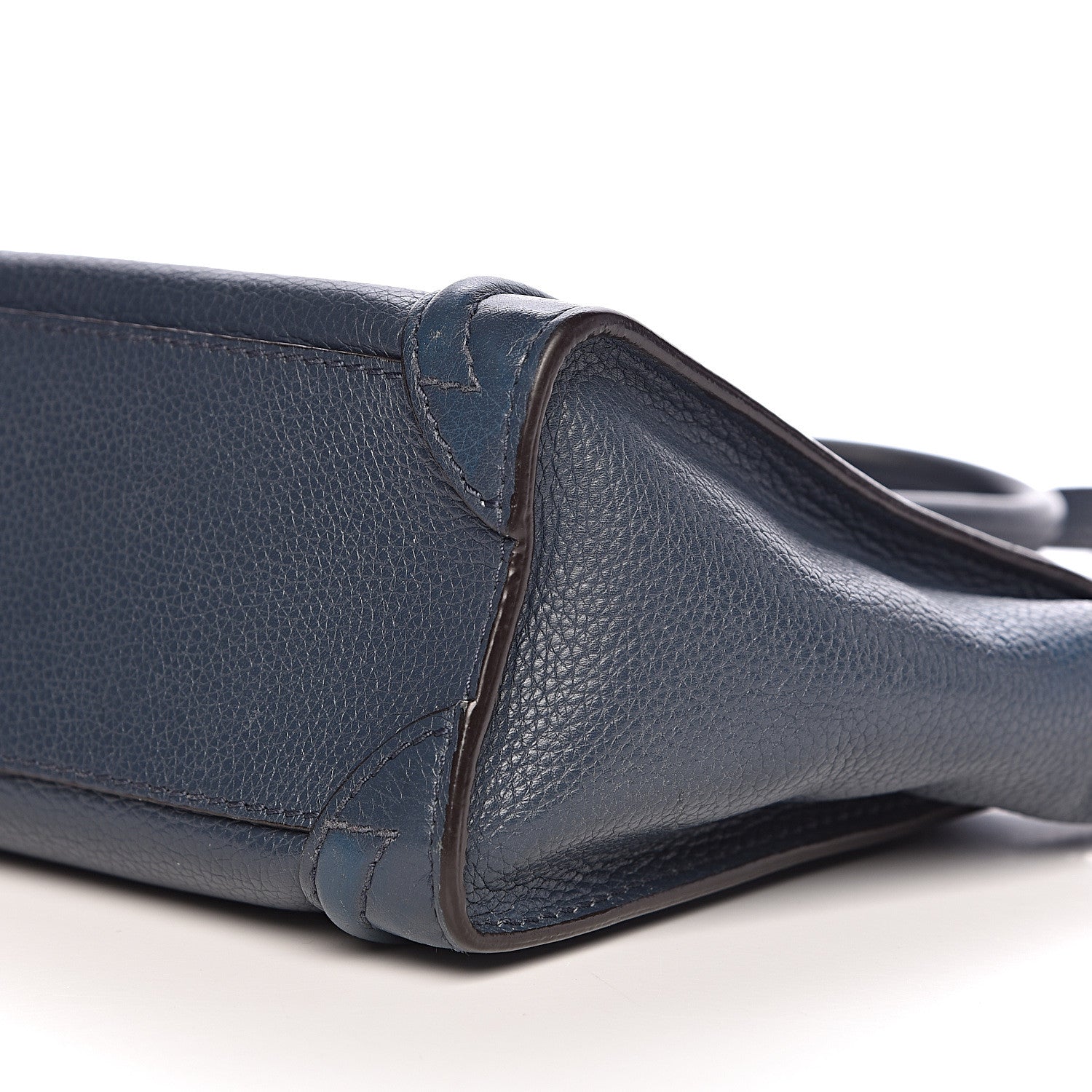 Celine Drummed Calfskin Nano Luggage Orage 10 of 13