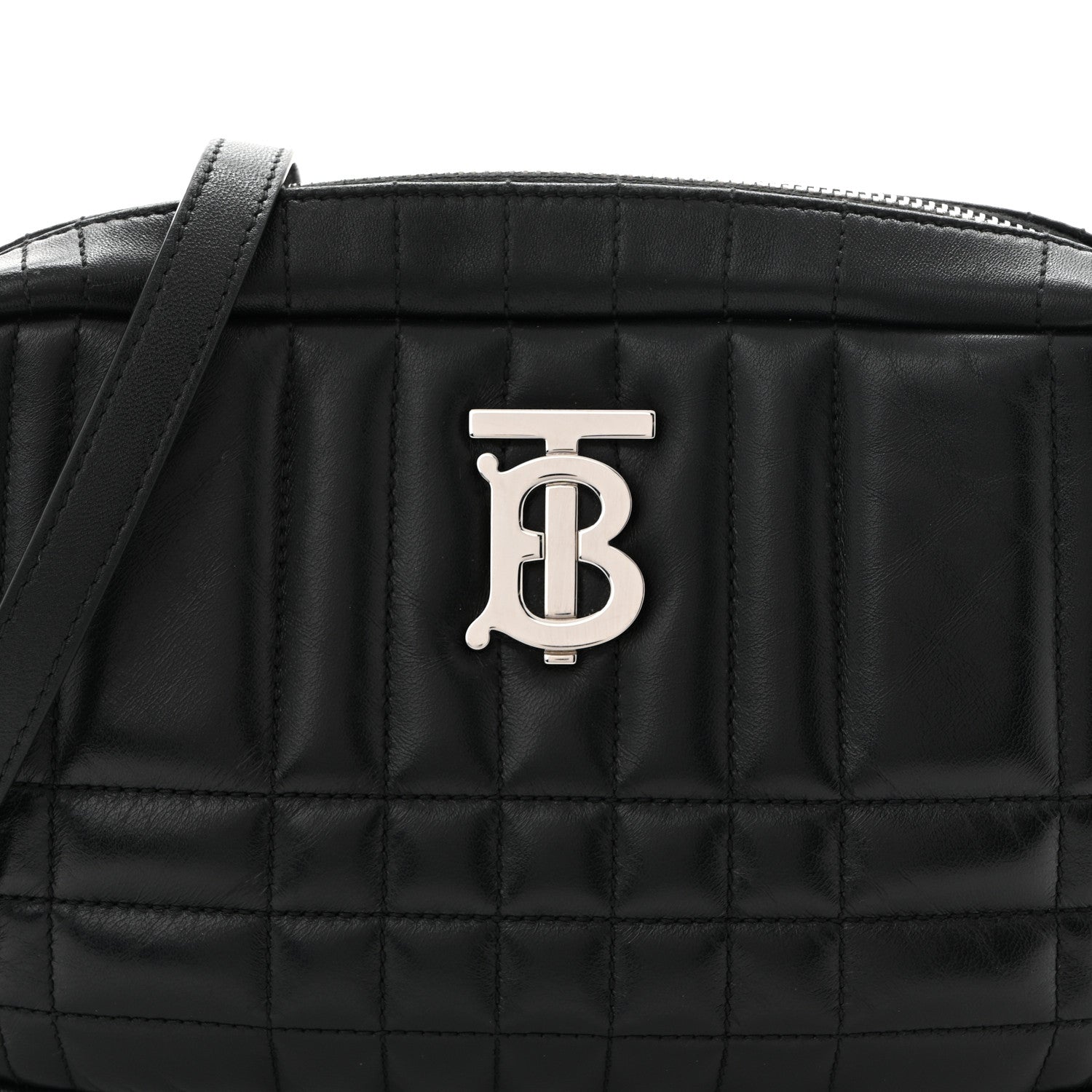 Burberry Calfskin Quilted Small Lola Camera Bag Black 8 of 11