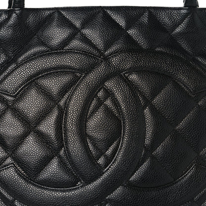 Chanel Caviar Quilted Medallion Tote Black 7 of 9