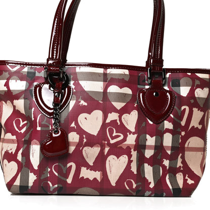 Burberry Nova Check Heart Tote Red 13 of 13