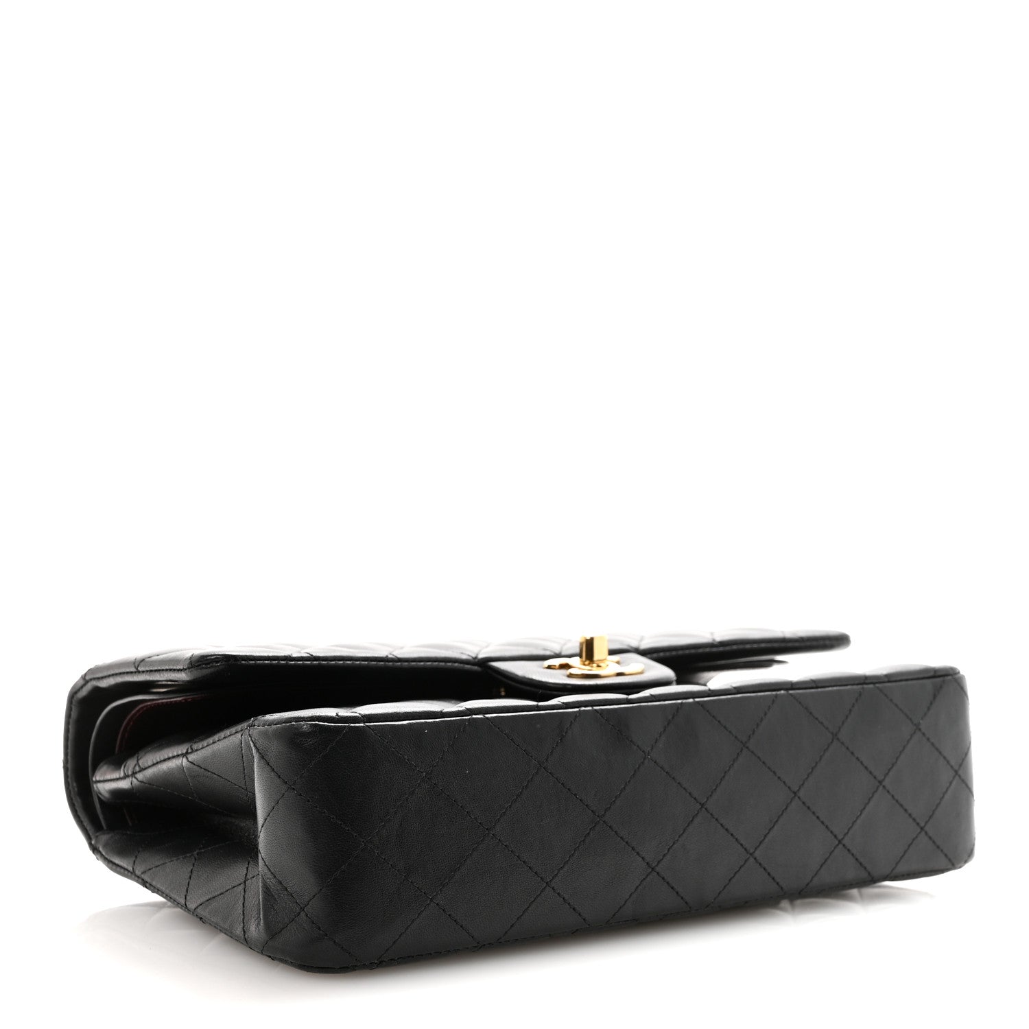 Chanel Lambskin Quilted Medium Double Flap Black 4 of 11