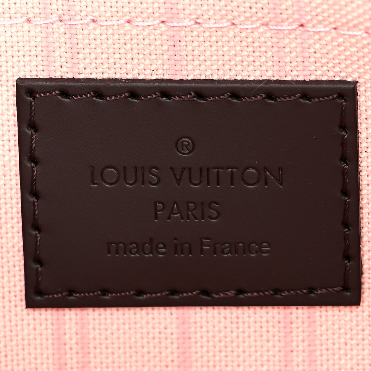 Damier Ebene Neverfull MM GM Pochette Rose Ballerine