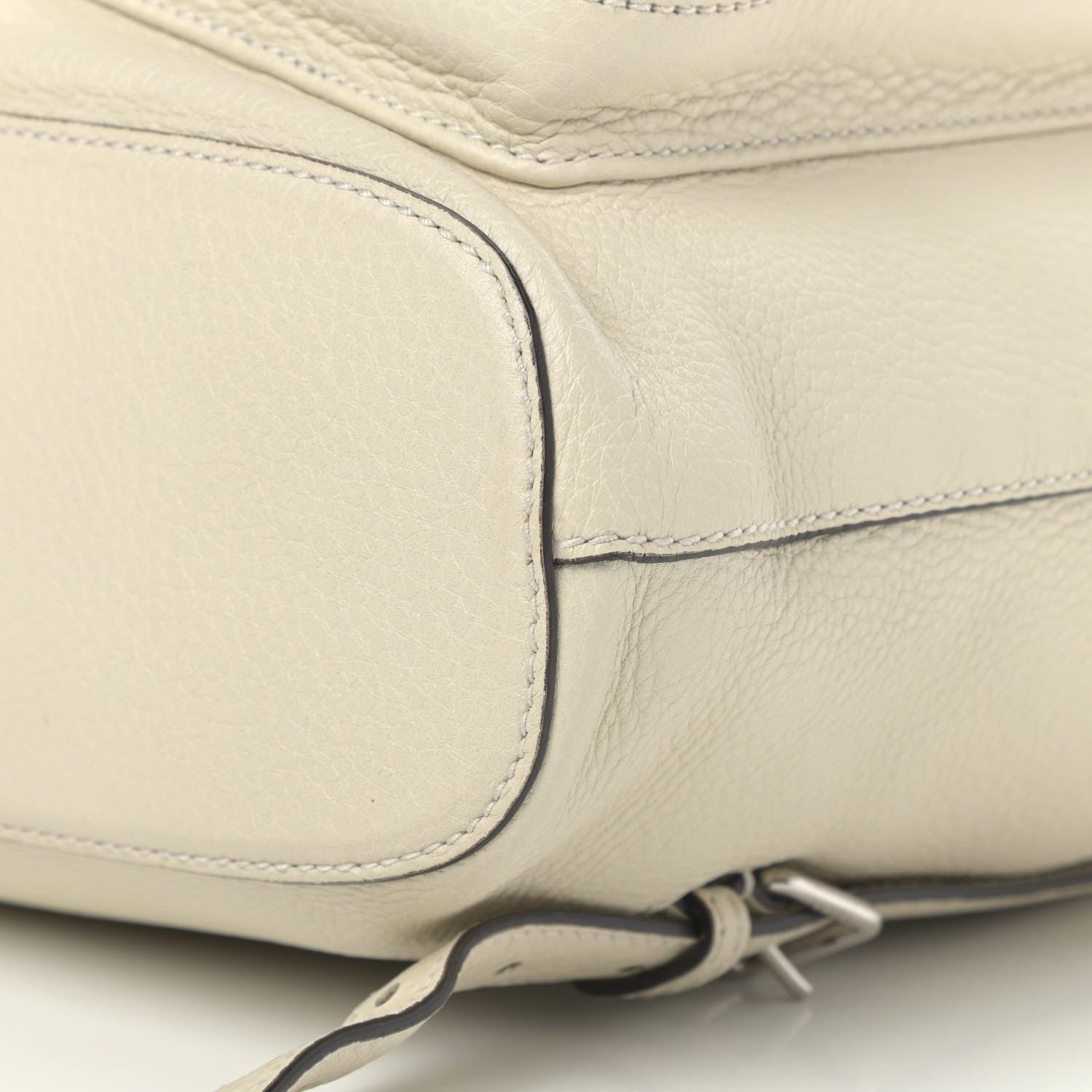 Gucci Cellarius Calfskin Medium Bamboo Backpack Mystic White 9 of 9