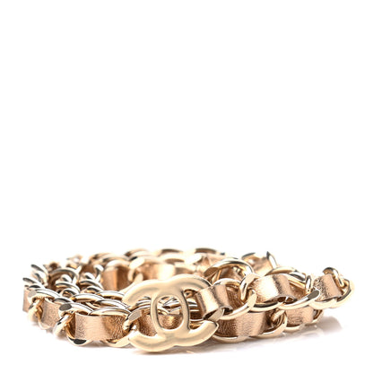 Chanel Metallic Lambskin CC Turnlock Chain Belt Gold 1 of 3