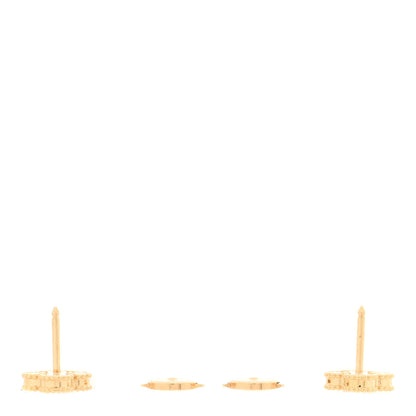 Van Cleef & Arpels 18K Yellow Gold Mother of Pearl Sweet Alhambra Earrings 3 of 5