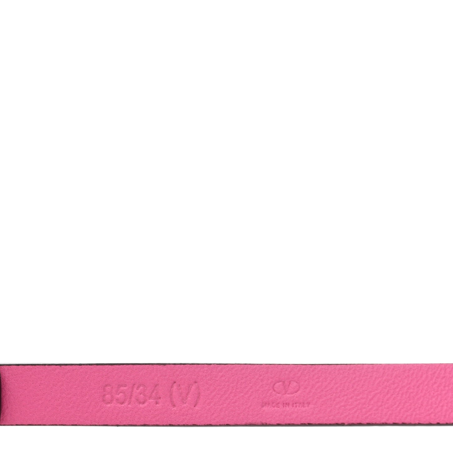 Calfskin VLogo Wrap 10mm Belt 85 34 Feminine Pink