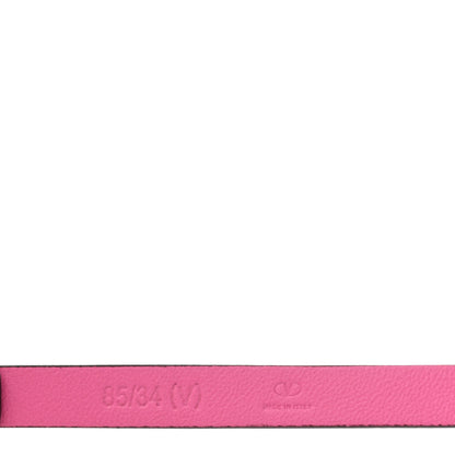 Valentino Garavani Calfskin VLogo Wrap 10mm Belt 85 34 Feminine Pink 3 of 5