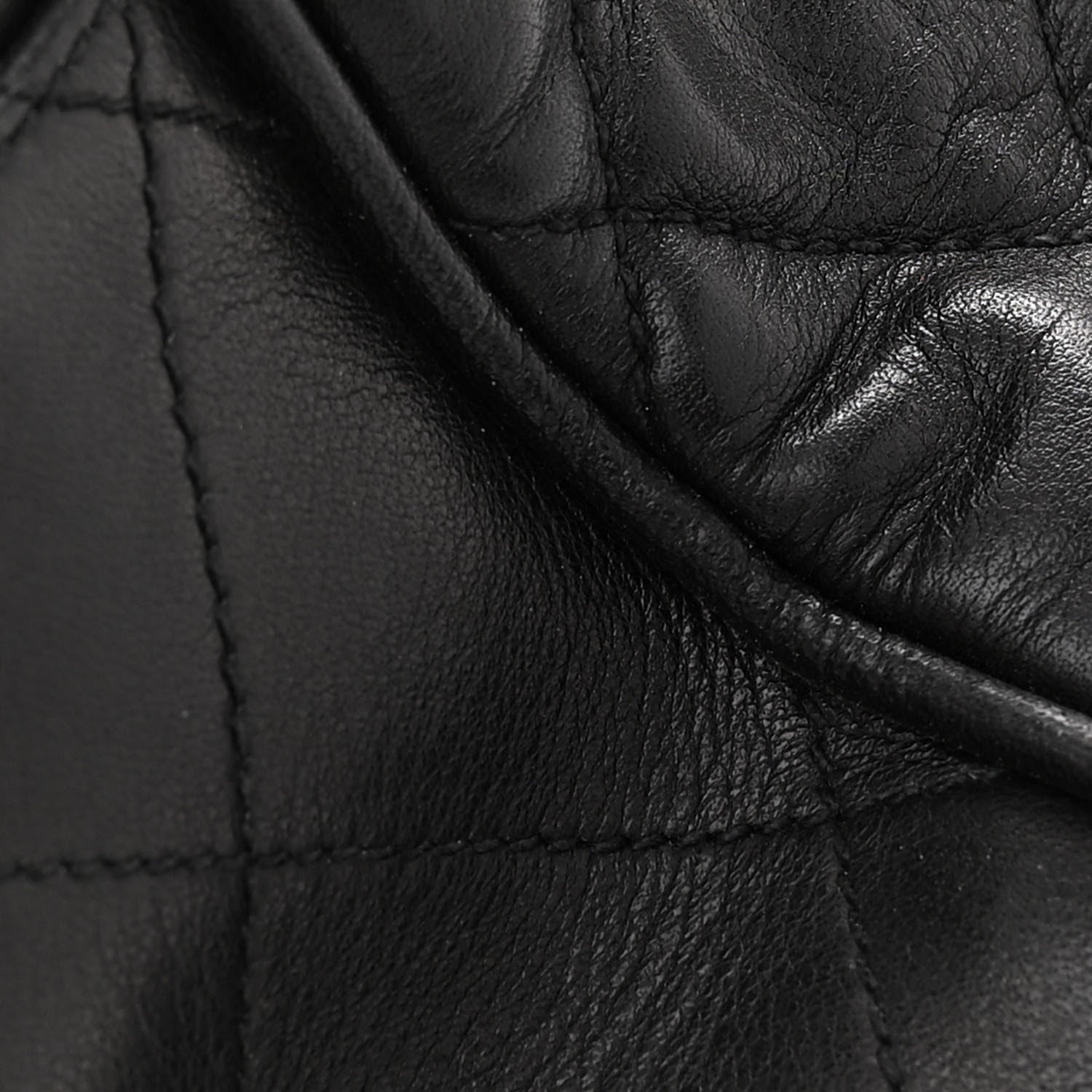 Chanel Lambskin Quilted CC Shopping Tote Black 14 of 15