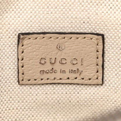 Gucci GG Supreme Monogram Textured Calfskin Web Retro Interlocking G Belt Bag Beige Mystic White Oatmeal 6 of 14