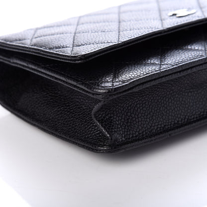 Chanel Caviar Quilted Wallet On Chain WOC Black 8 of 9