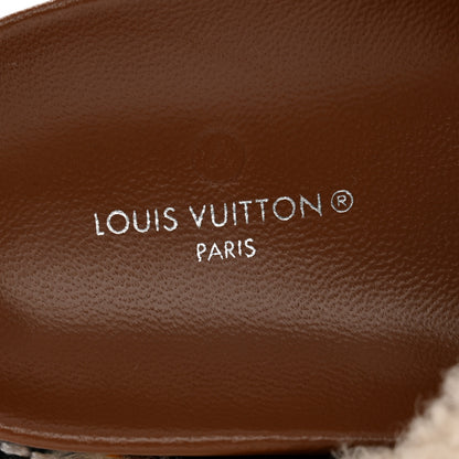 Louis Vuitton Shearling Paseo Flat Comfort Mule 37 Brown 6 of 8