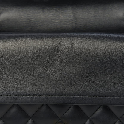 Chanel Lambskin Quilted Medium Double Flap Black 13 of 17