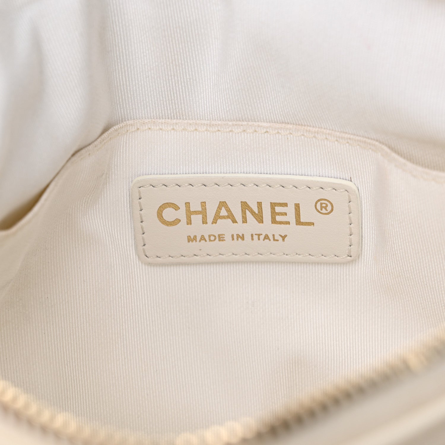 Chanel Aged Calfskin Quilted Waist Bag With Coin Purse White 6 of 14