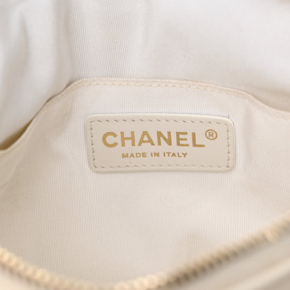 Chanel Aged Calfskin Quilted Waist Bag With Coin Purse White 6 of 14