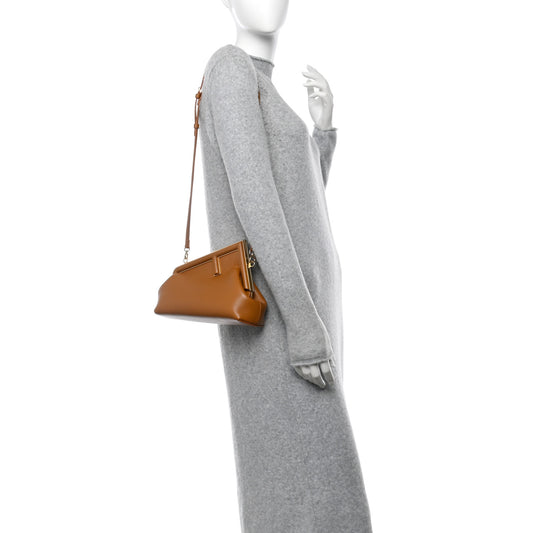 Shiny Nappa Small Fendi First Caramello