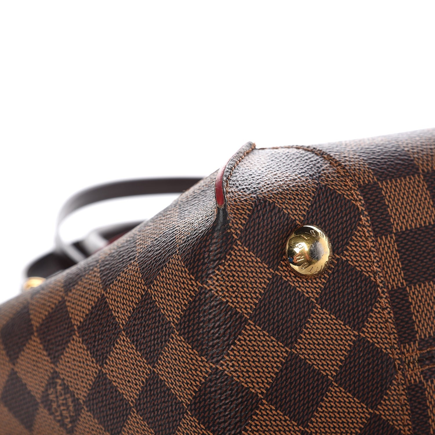 Louis Vuitton Damier Ebene Caissa Tote PM Cherry 10 of 14