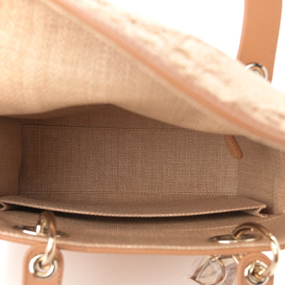 Christian Dior Raffia Medium Lady Dior Bag Beige 5 of 10