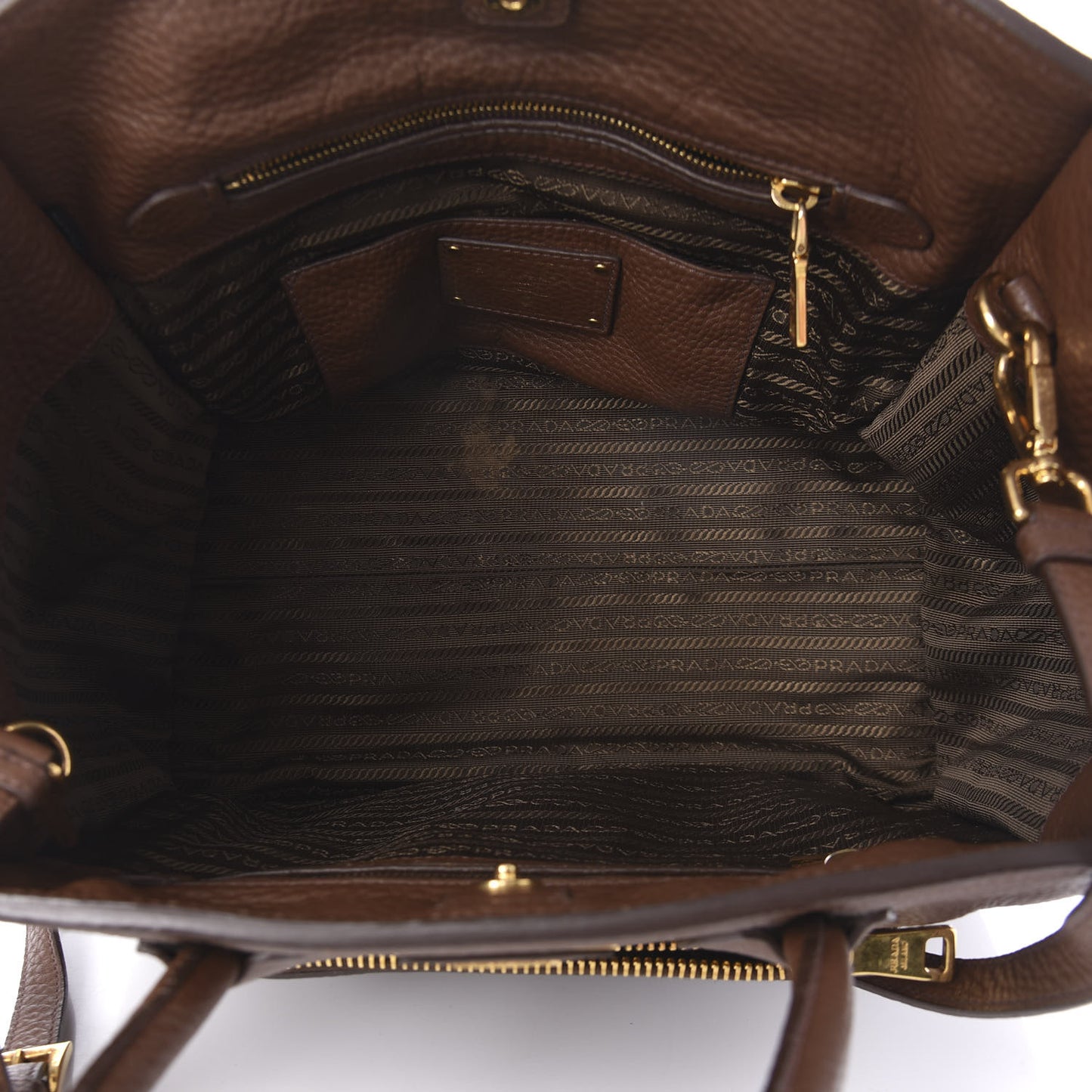Vitello Daino Shopping Tote Bruciato