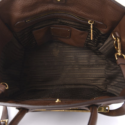 Prada Vitello Daino Shopping Tote Bruciato 5 of 9