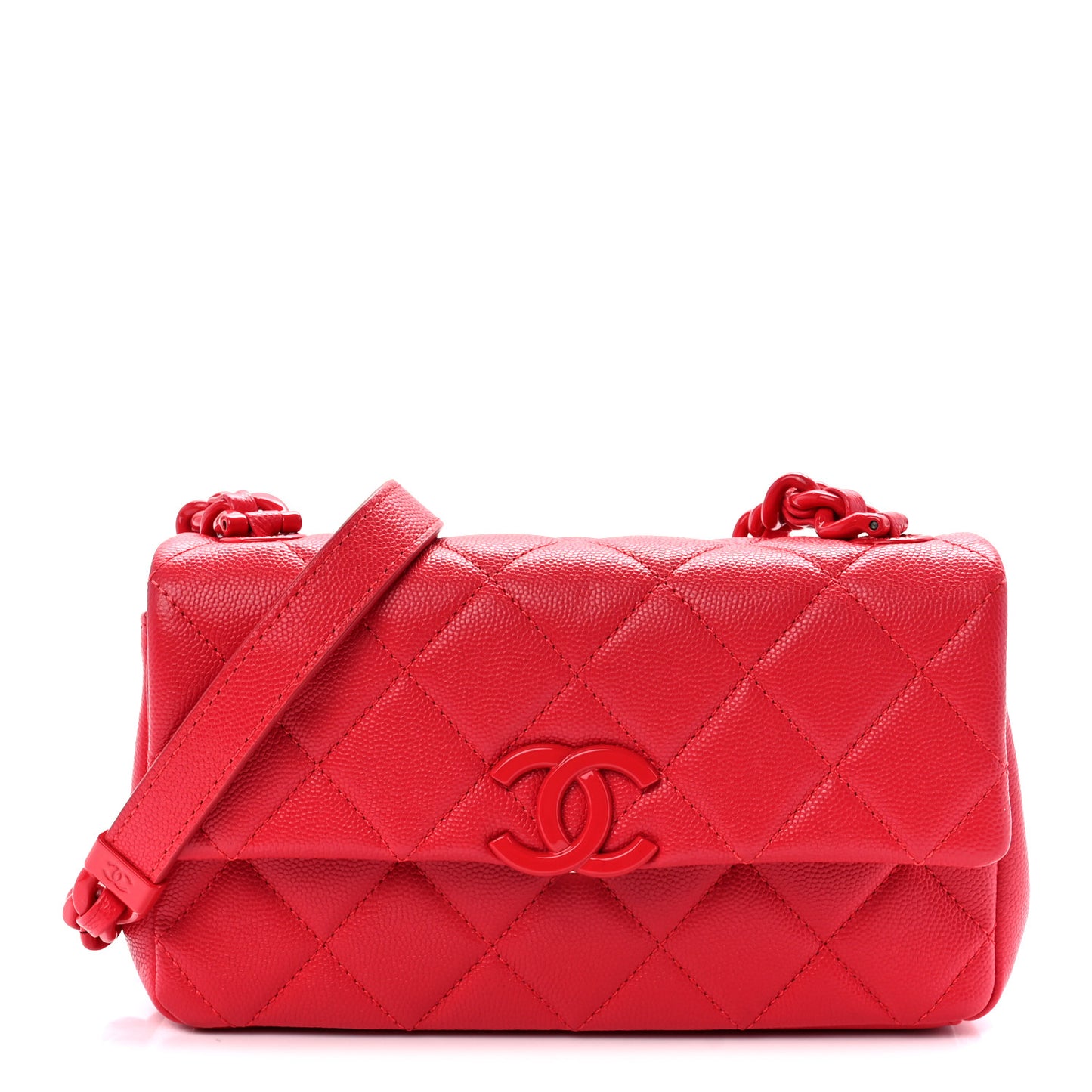 Caviar Quilted My Everything Small Flap Pink