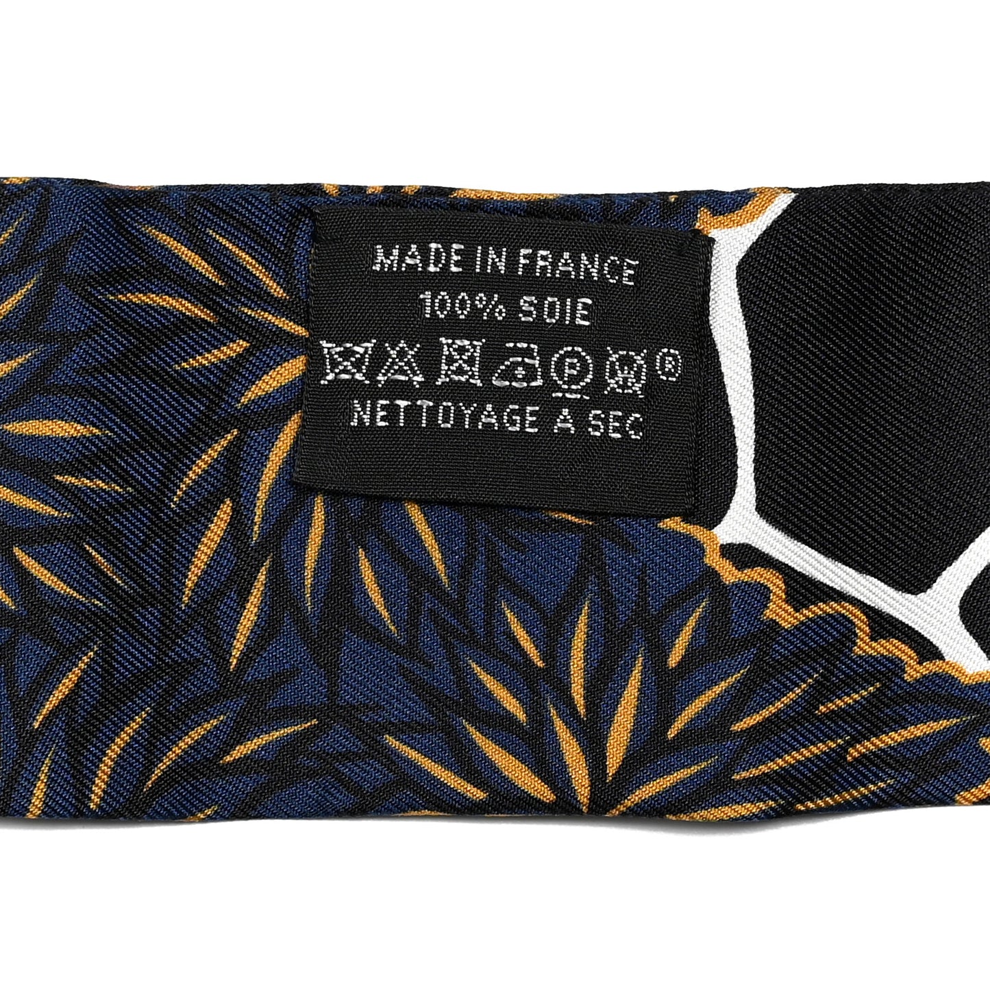 Silk Three Graces Twilly Black Gold Taupe