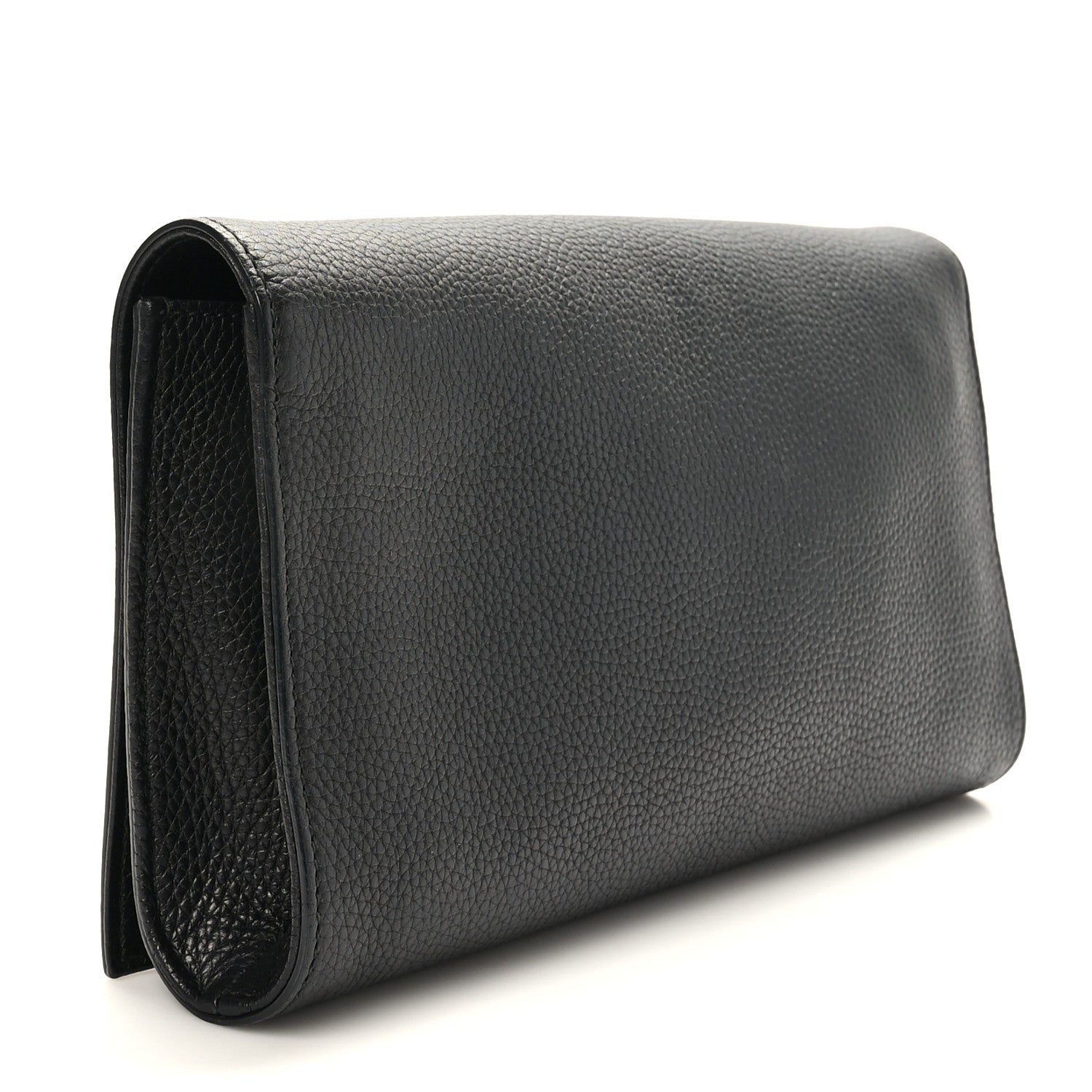 Gucci Pebbled Calfskin Medium Soho Clutch Black 3 of 9
