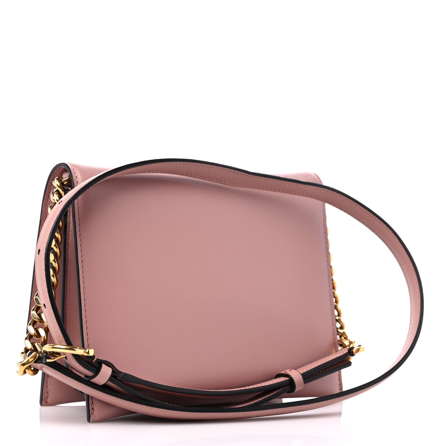 Salvatore Ferragamo Calfskin Trifolio Flap Bag Antique Rose 3 of 8