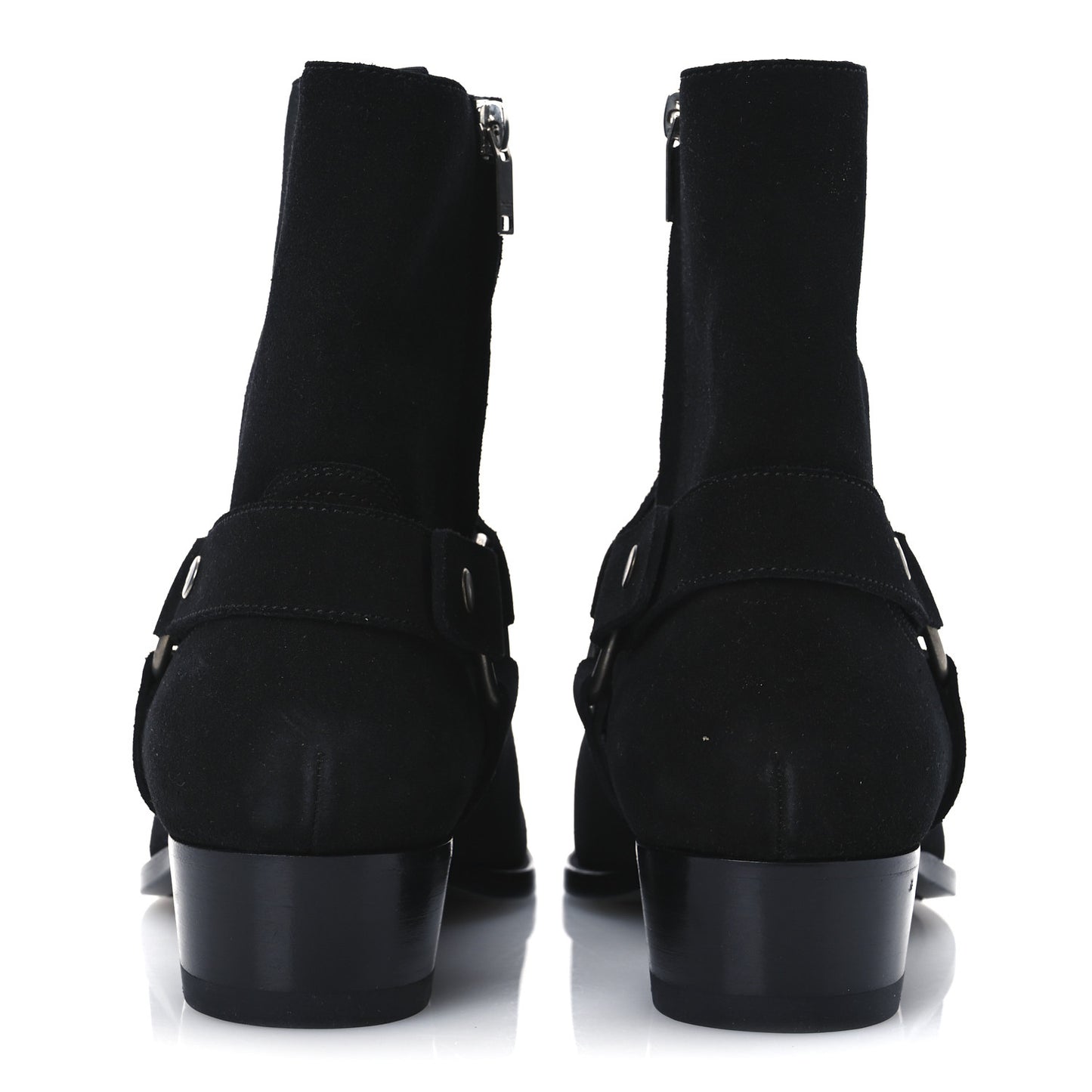 Suede Mens Wyatt Harness Boots 41 Black