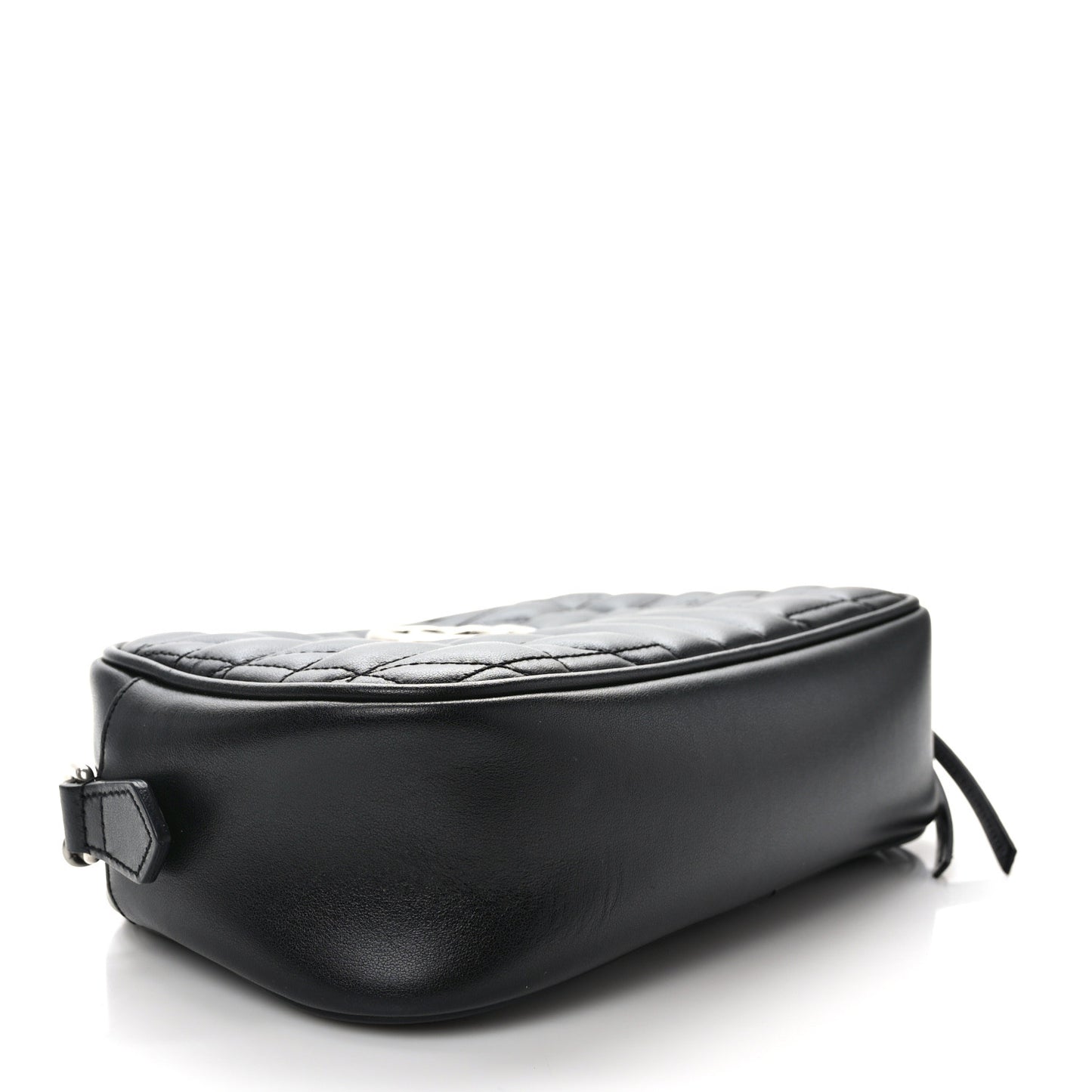 Calfskin Matelasse Aria Small GG Marmont Chain Shoulder Bag Black