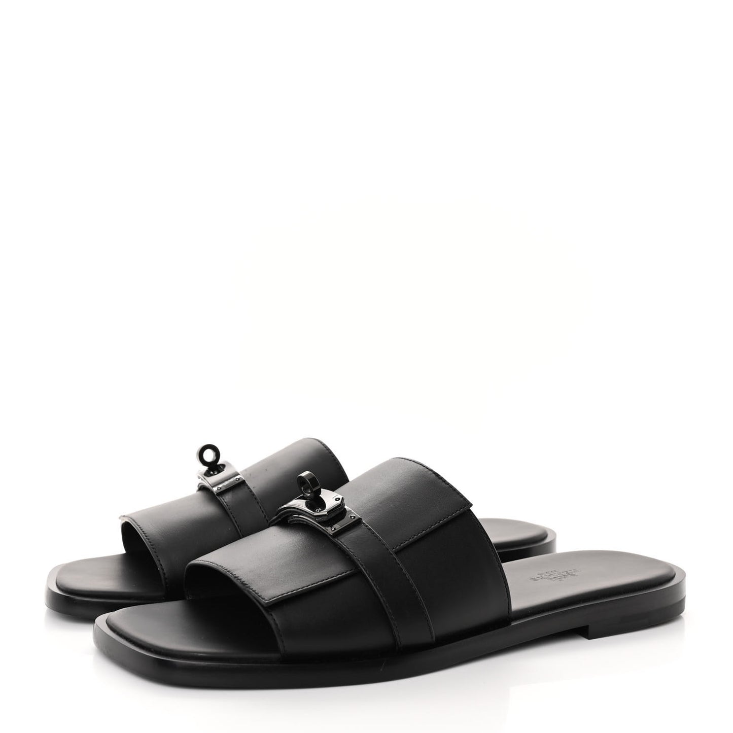 Calfskin Mens Gabriel Sandals 42 So Black