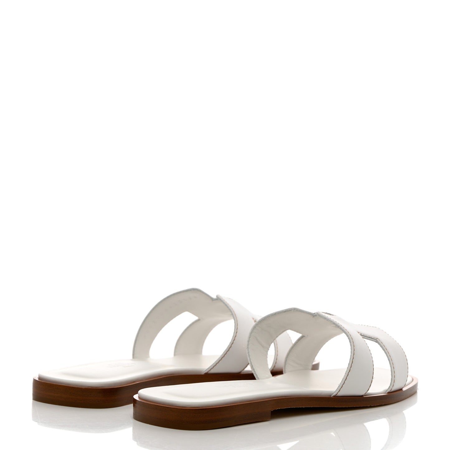 Box Calfskin Oran Sandals 37.5 White