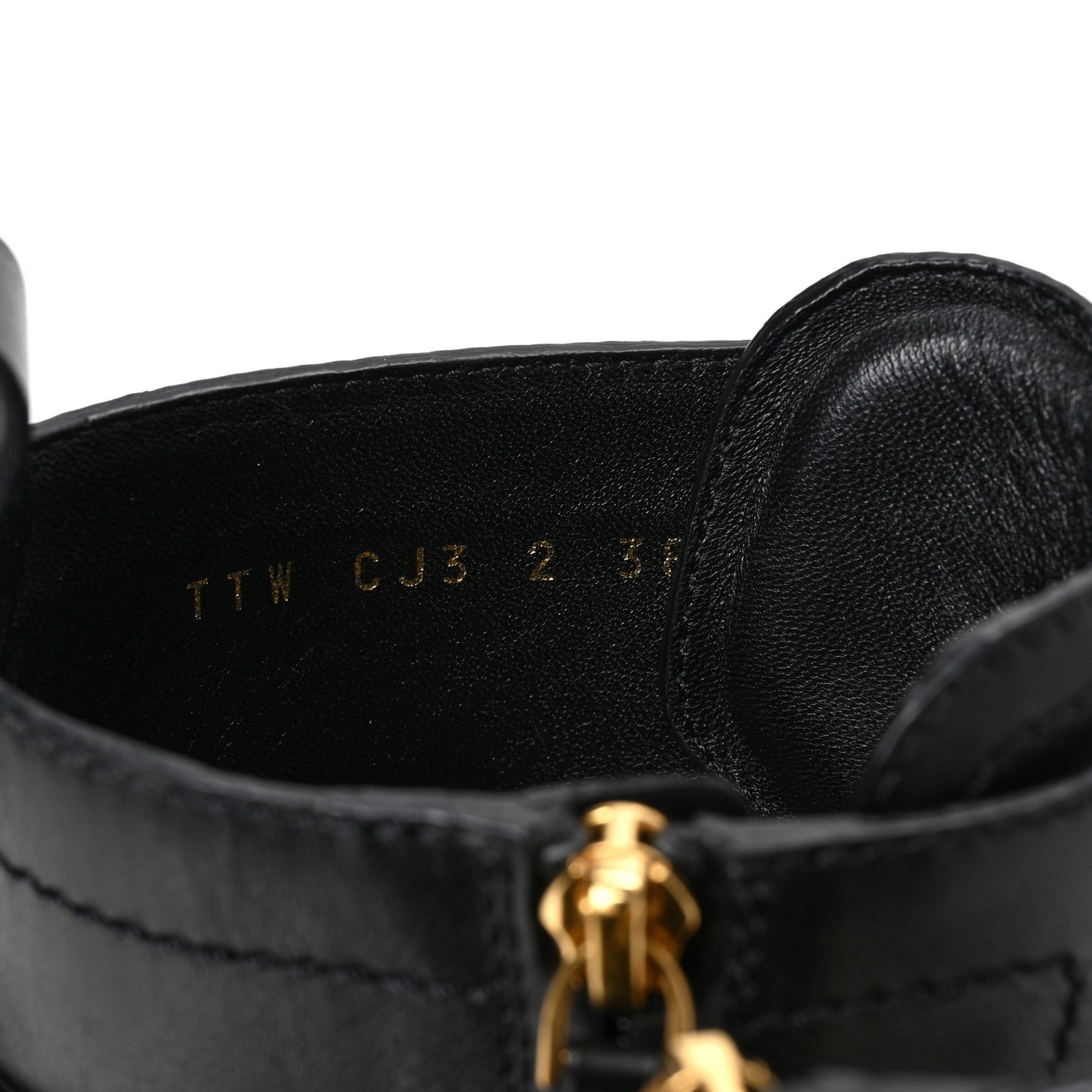 Calfskin Roman Stud 20/40mm Combat Boots 38.5 Black