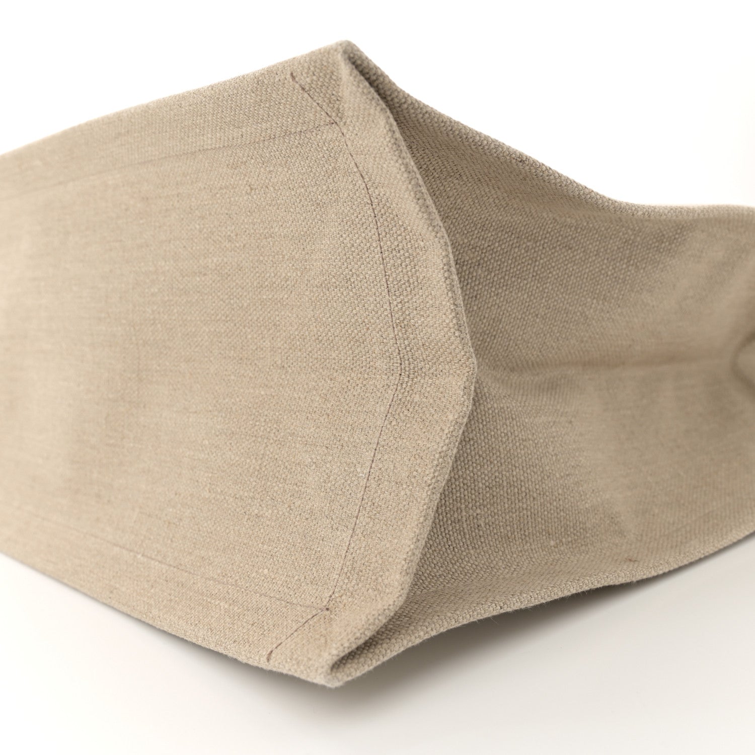 Saint Laurent Linen Calfskin Rive Gauche Tote Optic White 10 of 12
