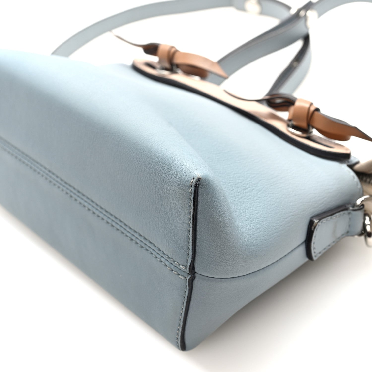 Fendi Vitello Dolce 4 Color Mini By The Way Boston Bag Blue Multicolor 10 of 10