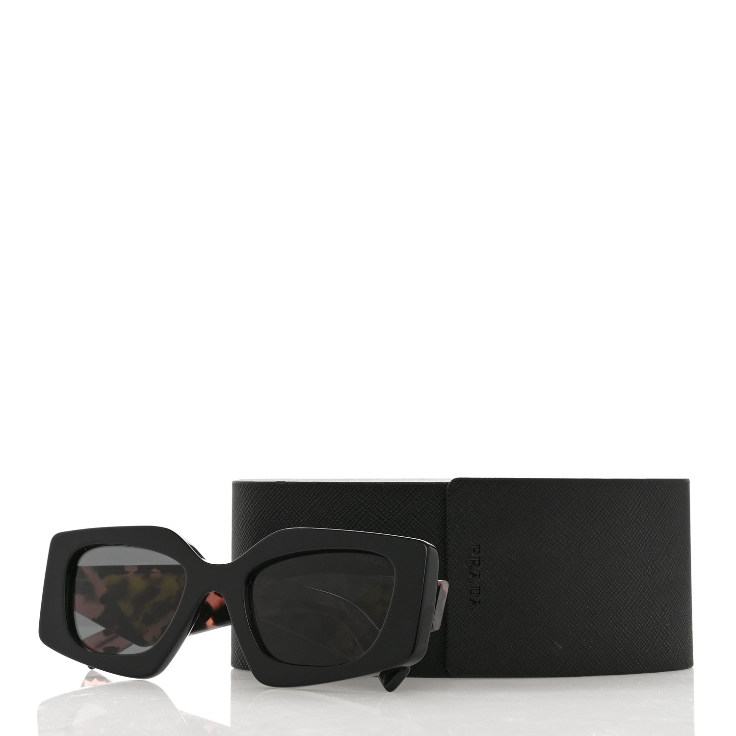 Prada Acetate Square Sunglasses SPR 15YS Slate Gray 7 of 7