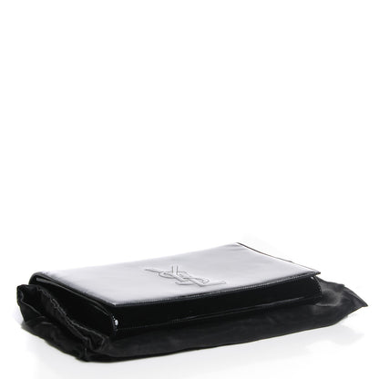 Saint Laurent Patent Monogram Large Belle De Jour Clutch Black 4 of 7