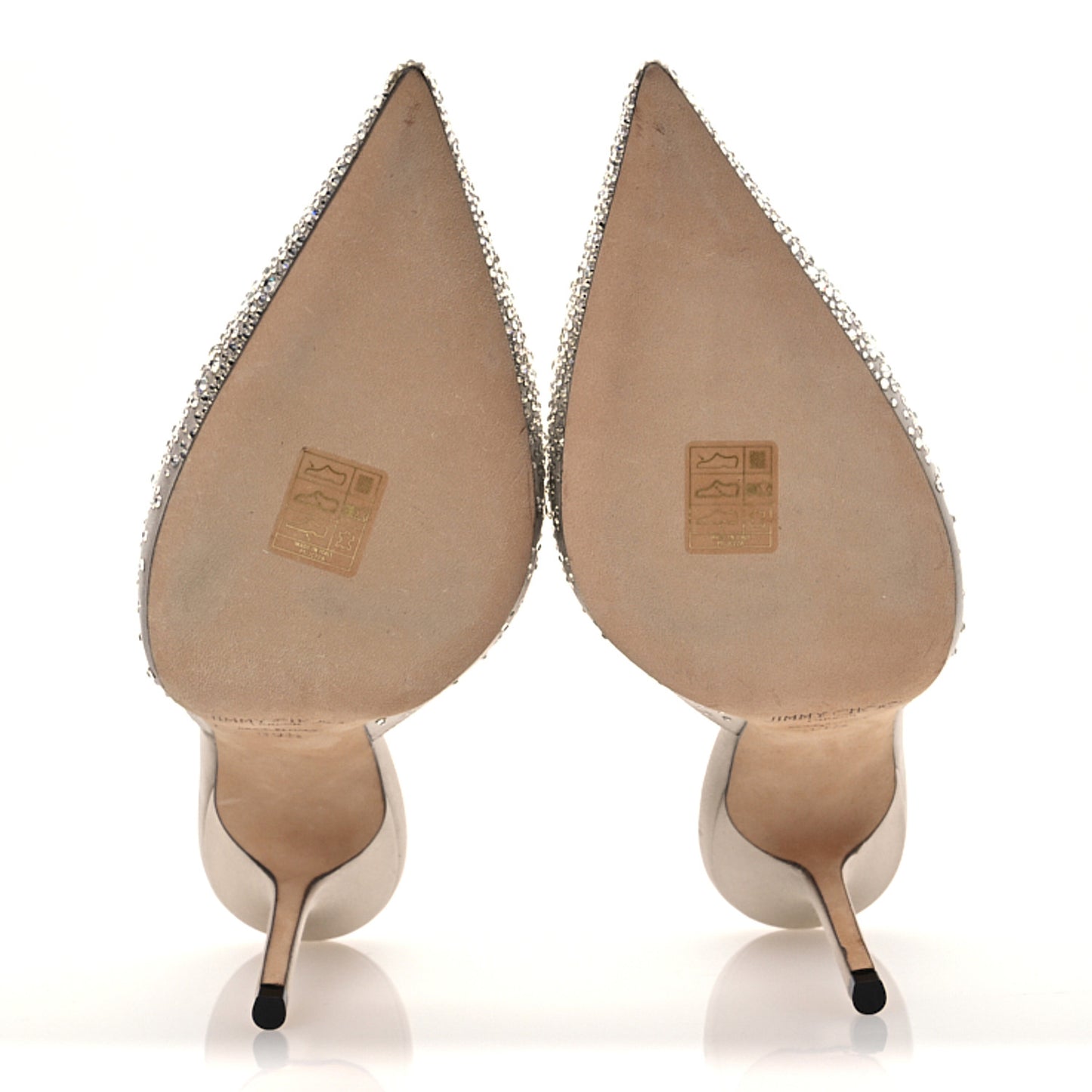 Satin Crystal Embellished Rav 100 Mules 39.5 Ballet Pink
