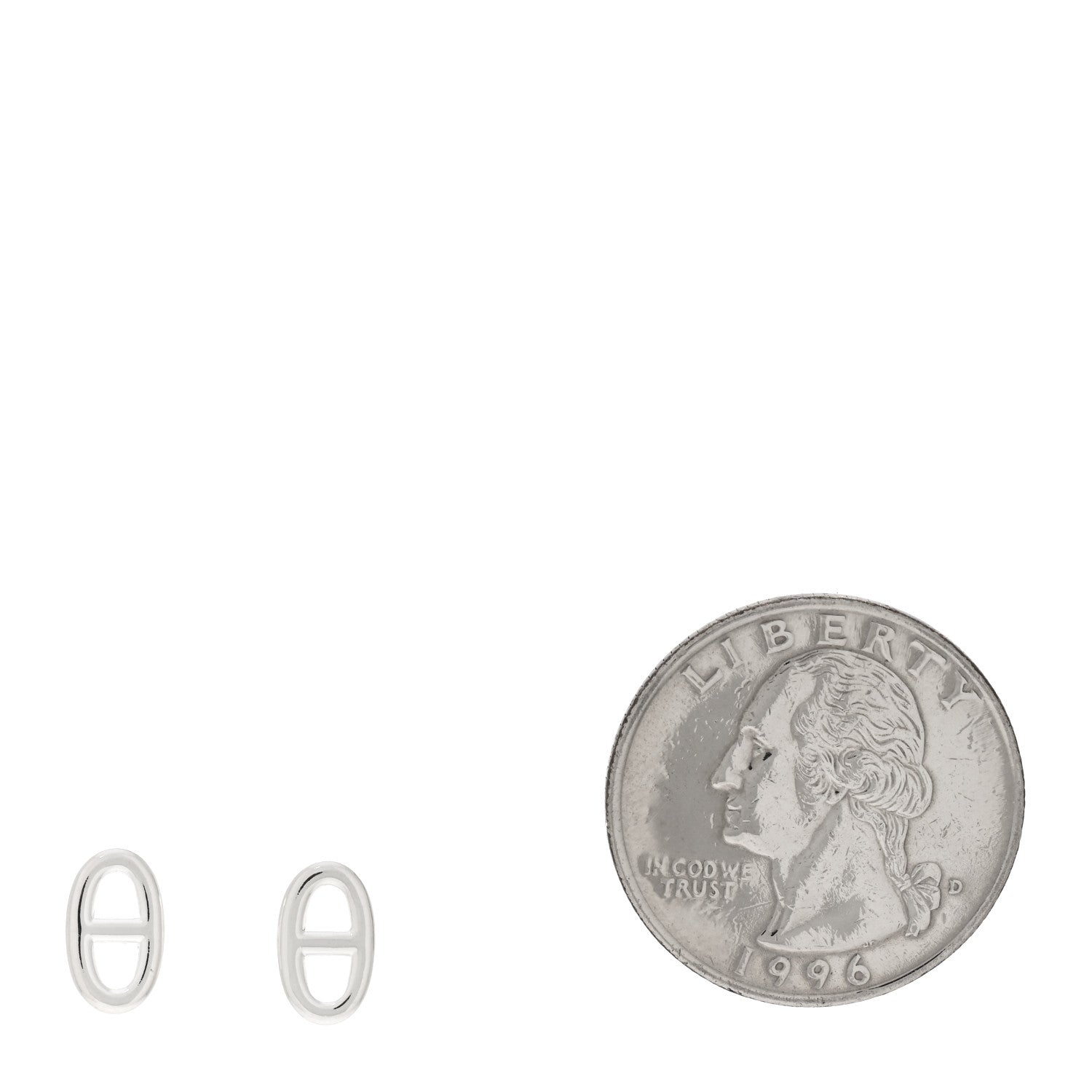 Hermes Sterling Silver TPM Farandole Earrings 2 of 5