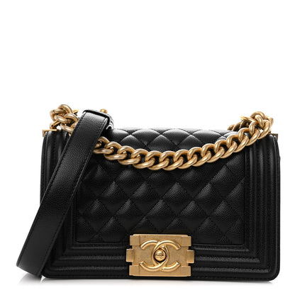 Chanel Caviar Quilted Small Boy Flap Black 1 of 14